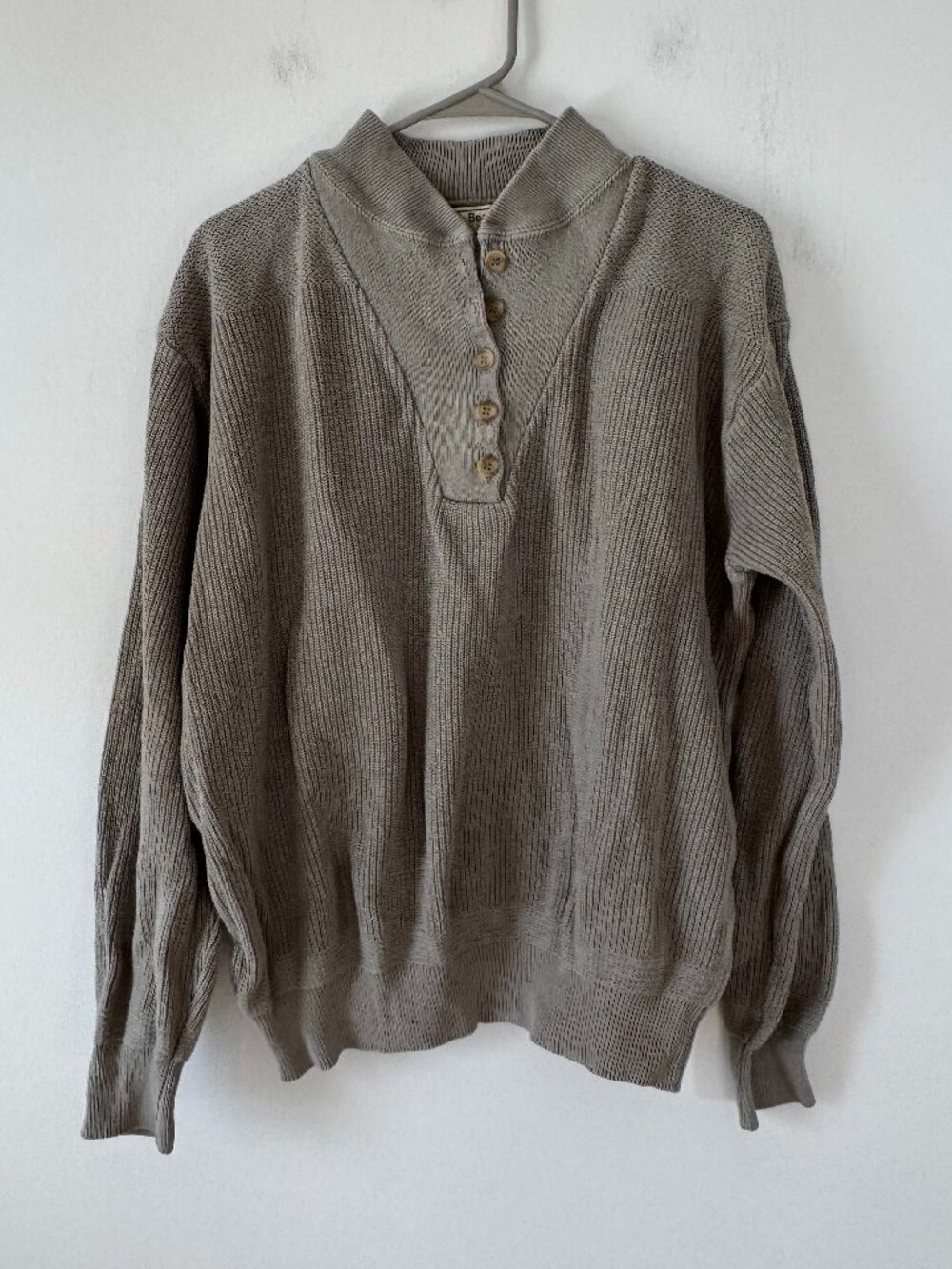 L.L. Bean Vintage Sweater Grey/Green
